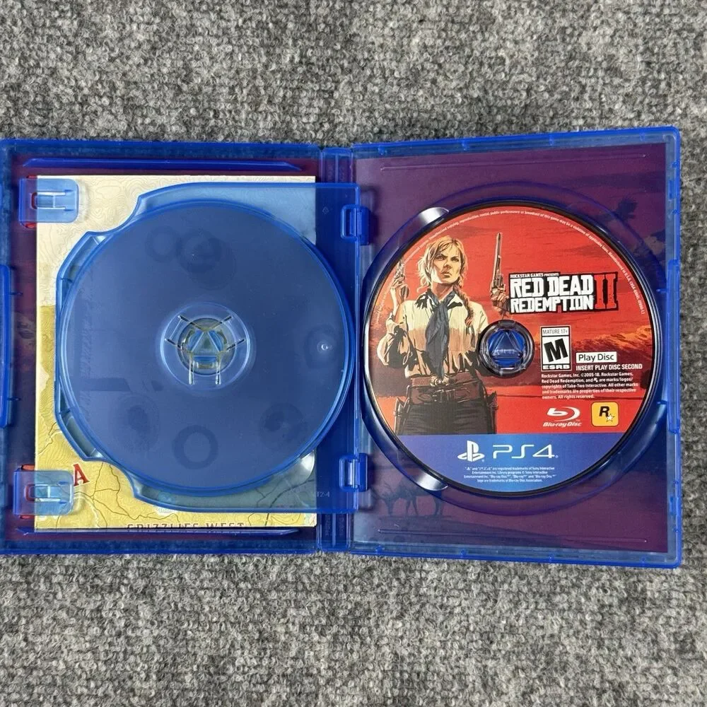 Red Dead Redemption 2 PS4 Complete With Map Rockstar Open World Western Game